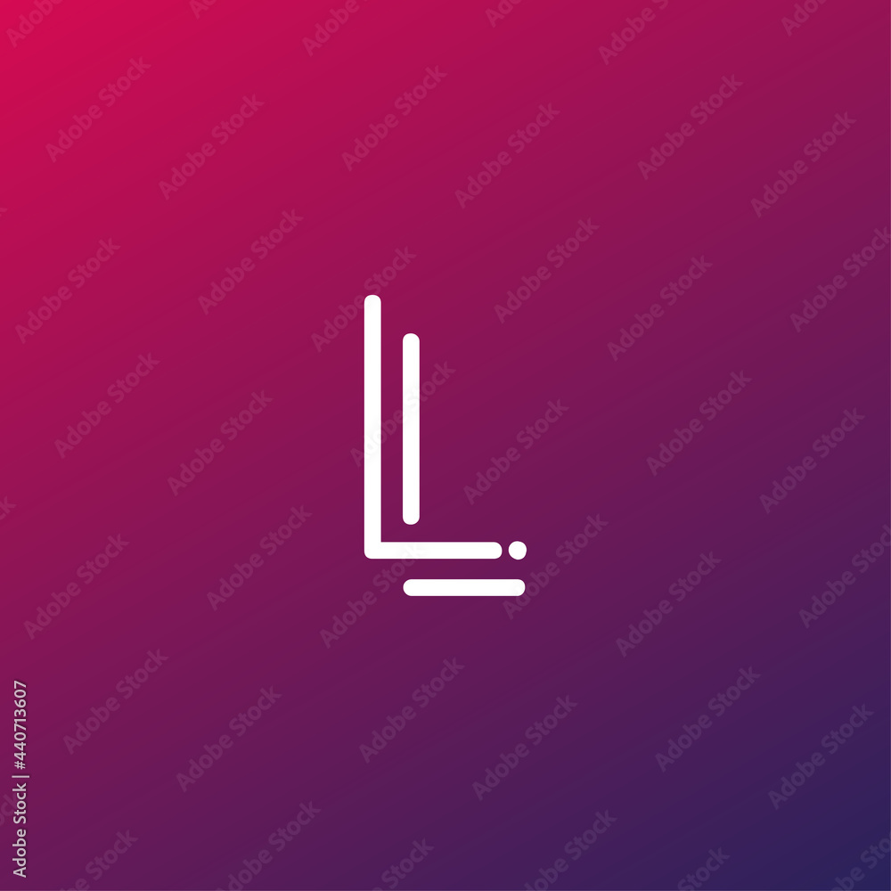 letter L alphabet abc logo isolated letter L alphabet abc logo isolated
