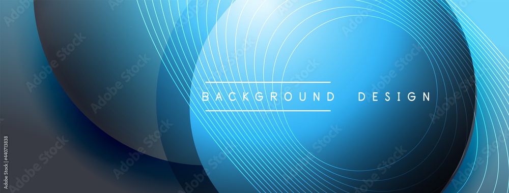 Gradient circles with shadows. Vector techno abstract background. Modern overlapping forms wallpaper background, design template Gradient circles with shadows. Vector techno abstract background. Modern overlapping forms wallpaper background, design template