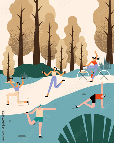 outdoor people in landscape