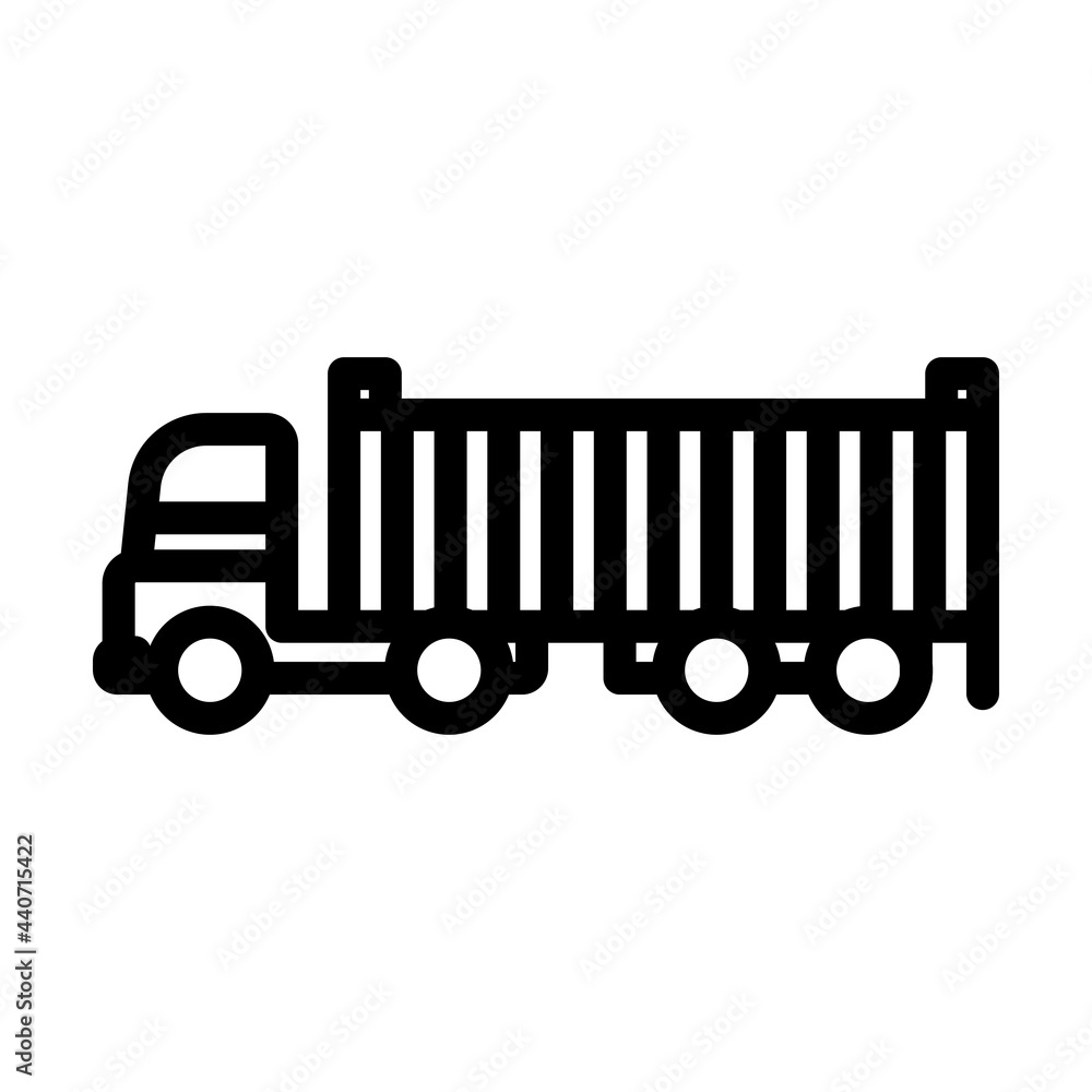 Container Truck Icon Container Truck Icon