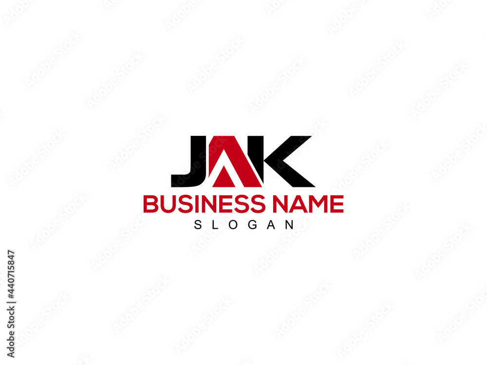 Letter JAK Logo Icon Design For Kind Of Use - obrazy, fototapety, plakaty 