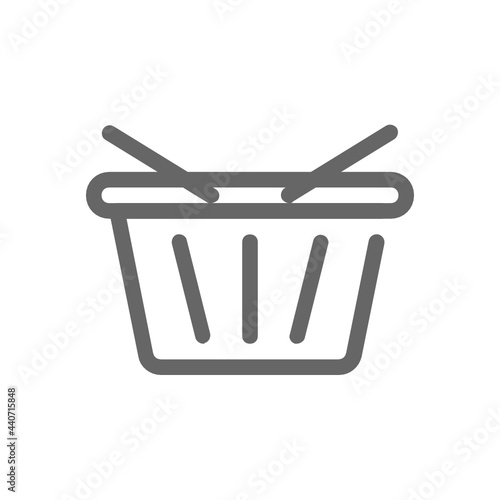 Cart outline icon.