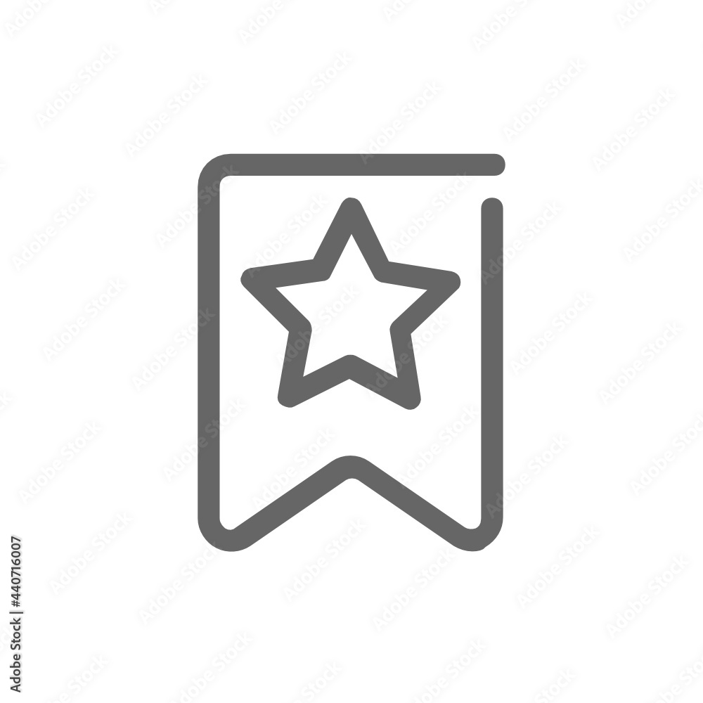 Bookmark outline icon. Bookmark outline icon.