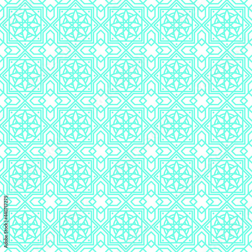Islamic abstract ornament seamless pattern design