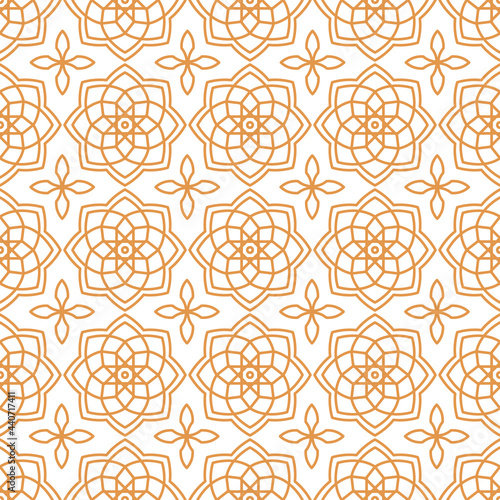 Islamic abstract ornament seamless pattern design