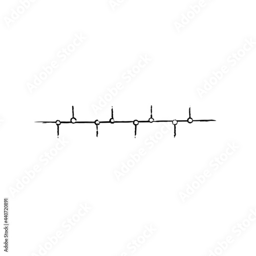 DPC Damp Proof Course Injection Wall Pattern Icon Logo Graphic Vector Illustration