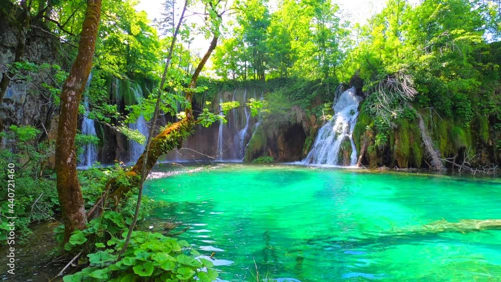 Stationary shot of extra nice color HDR “Plitvice” Lakes and waterfalls in Croatia Europe National Park Stationary shot of extra nice color HDR “Plitvice” Lakes and waterfalls in Croatia Europe National Park