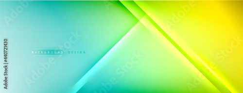 Abstract background - lines composition created with lights and shadows. Technology or business digital template. Trendy simple fluid color gradient abstract background with dynamic