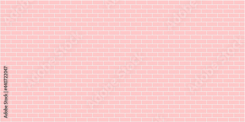 Pastel pink brick wall background