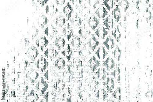 Distressed texture background. Abstract black white grunge wall. Grungy Mosaic pattern destroy, scratches, scuffs, chips, blotches distress grain paint on old age wall, retro overlay backdrop, vector
