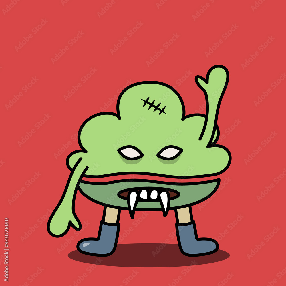 Fototapeta premium Unji monster. Poop design character