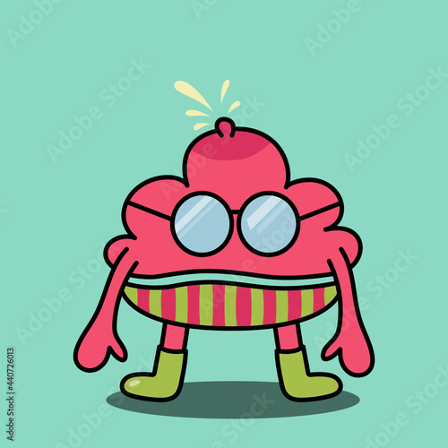 Unji monster. Poop design character