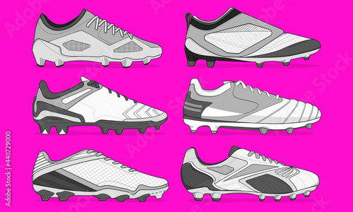 football jersey uniform shoes template set kit