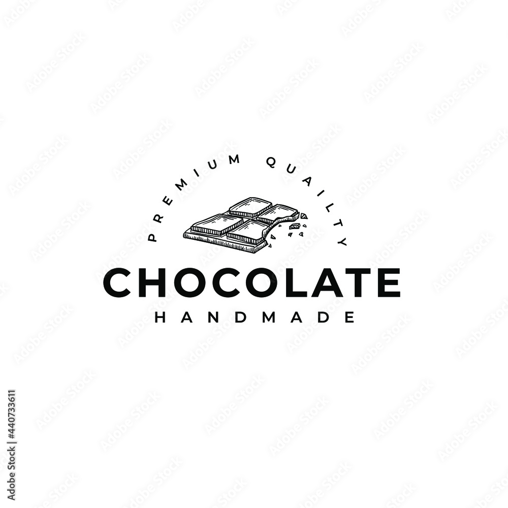 Chocolate Handmade Logo Vector Illustration Template Icon Chocolate Handmade Logo Vector Illustration Template Icon