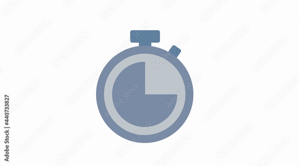 Chronometer icon. Vector Isolated Illustration of a Clock. Flat Time Icon, Chronometer icon. Vector Isolated Illustration of a Clock. Flat Time Icon,