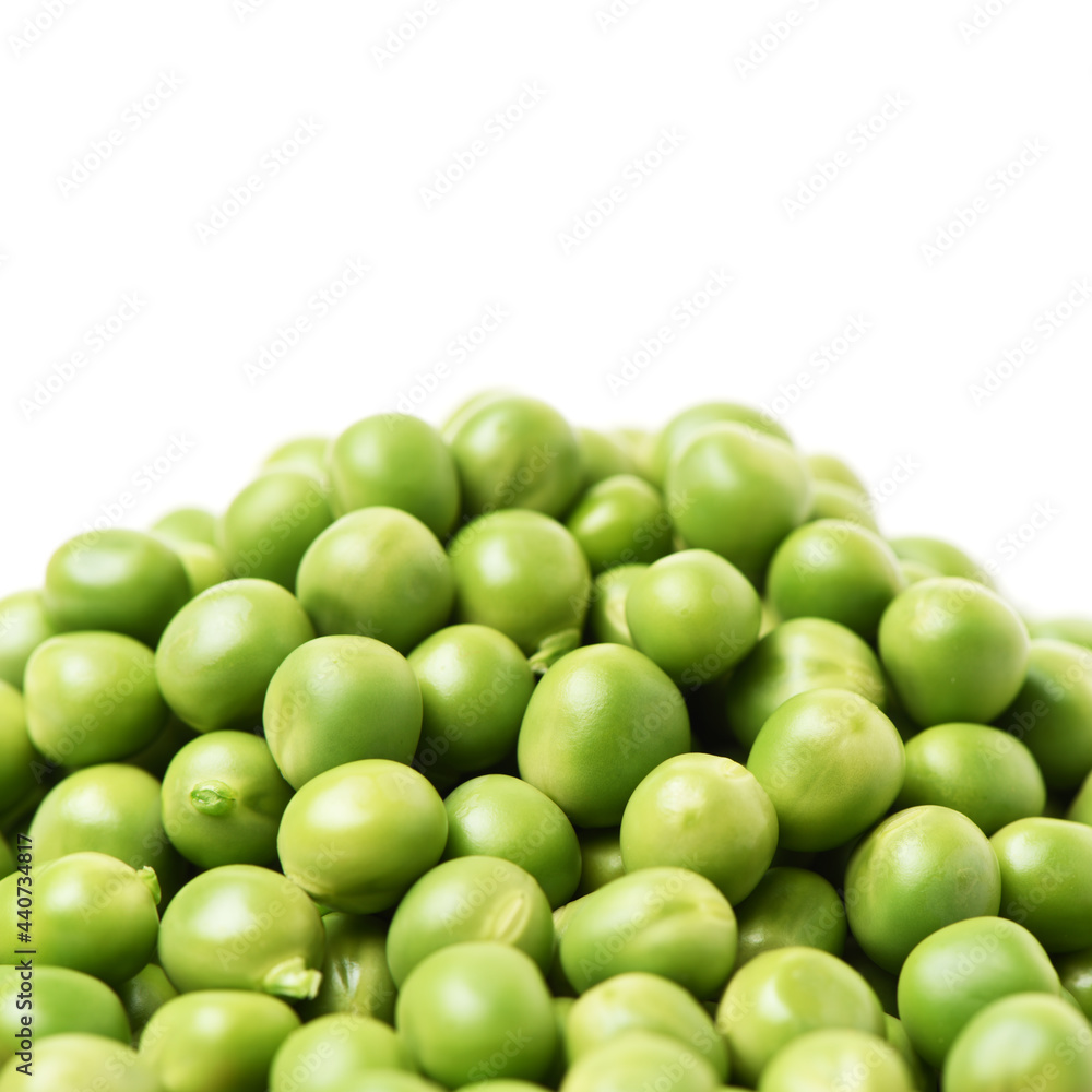 Fresh peas isolated on white background Fresh peas isolated on white background