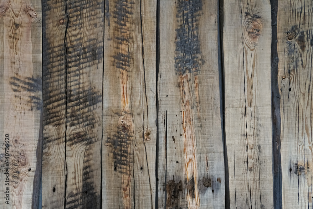 Fototapeta premium Background from old wooden boards with rough texture