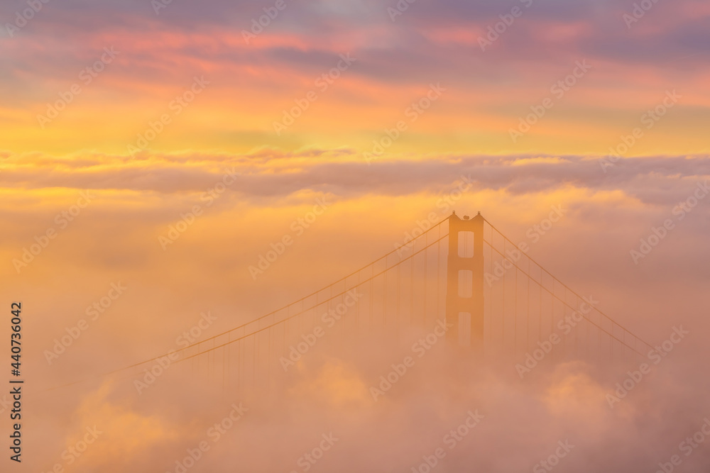 Famous Golden Gate Bridge San Francisco in California USA Famous Golden Gate Bridge San Francisco in California USA