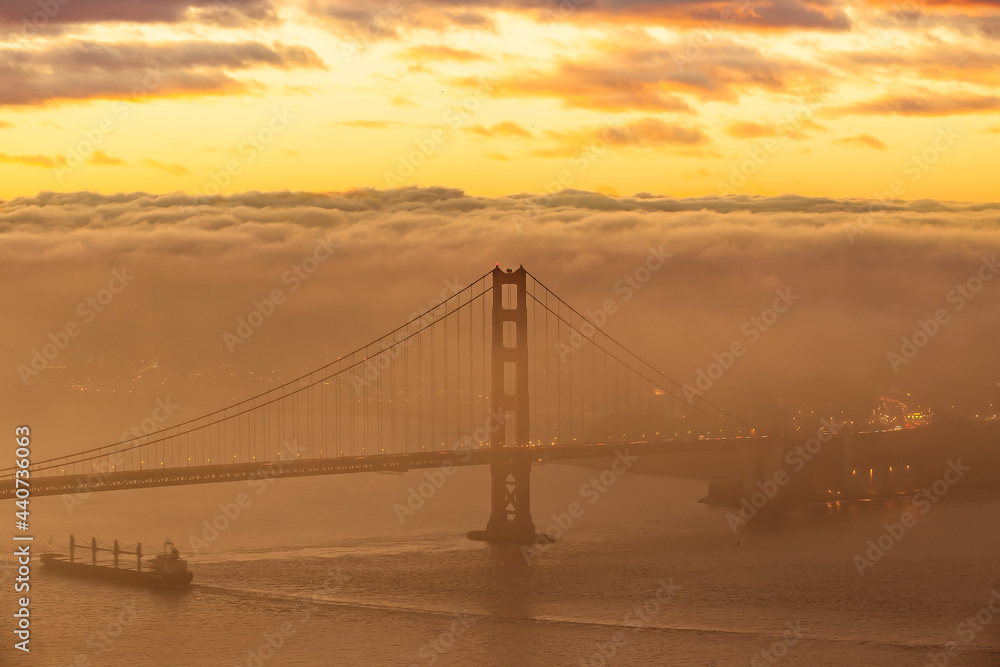Famous Golden Gate Bridge San Francisco in California USA Famous Golden Gate Bridge San Francisco in California USA