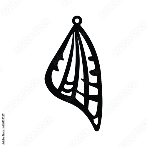  wing butterfly earrings jewerly vector illustration design