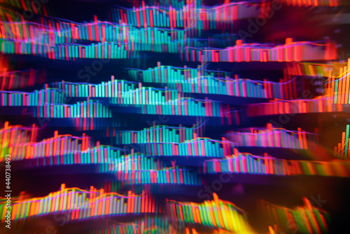 Abstract background of stock market data