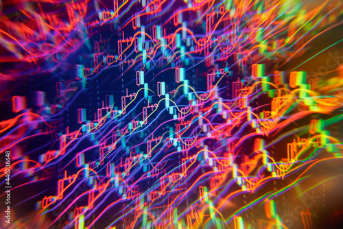 Abstract background of stock market data