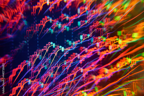 Abstract background of stock market data