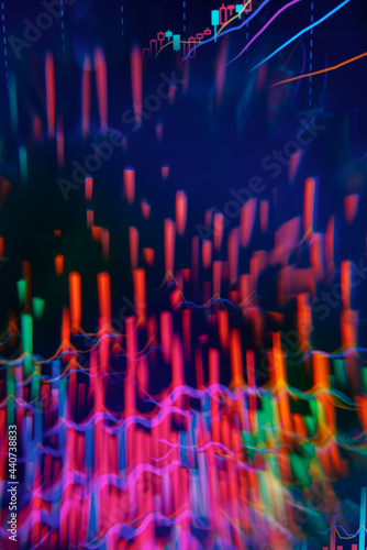 Abstract background of stock market data