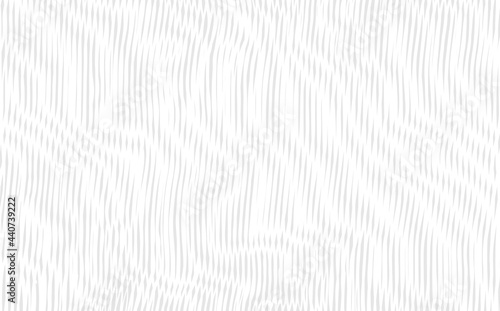 Reticulated texture of lines and moire effect. Linear background with stabilized filling of intersecting white and gray lines. Design template. Vector overlay pattern