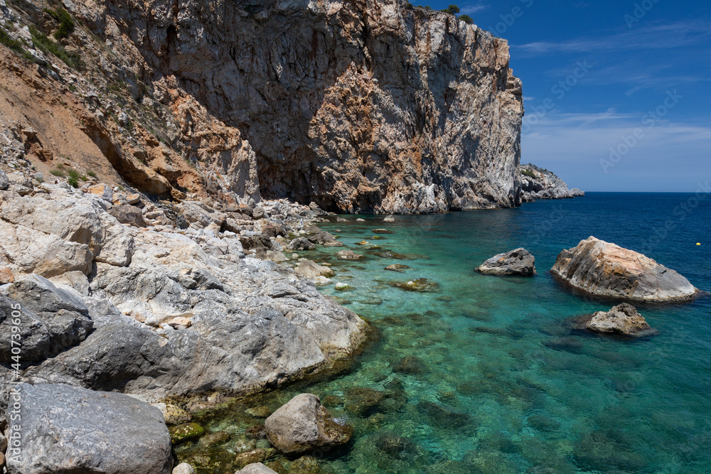 Beautiful seascape in Spanish Costa Brava near small town L Estartit Beautiful seascape in Spanish Costa Brava near small town L Estartit