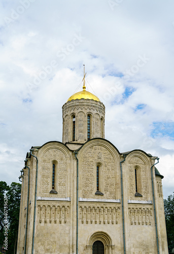 Vladimir, Russia. Dmitrievsky Cathedral of the city of Vladimir - a temple built by Vsevolod the Big Nest photo