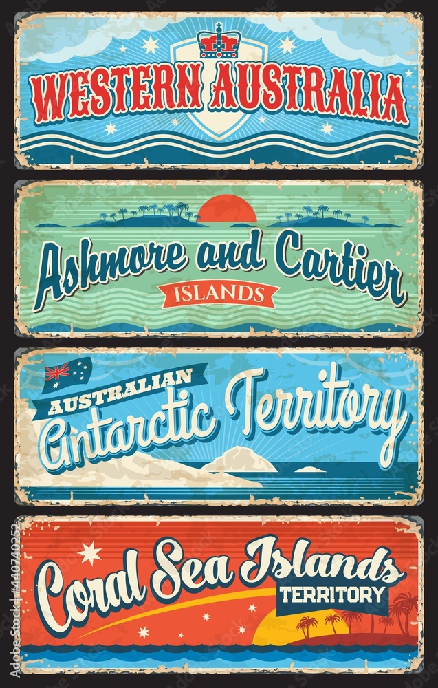 Western Australia, Antarctic Territory, Coral Sea, Ashmore and Cartier