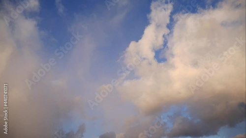 Moving cloud at Sunset Time Lapse 4K
