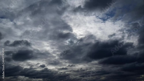 Storm Clouds Moving in the Sky. Time Lapse