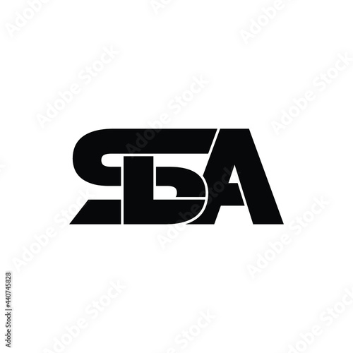SLA letter monogram logo design vector