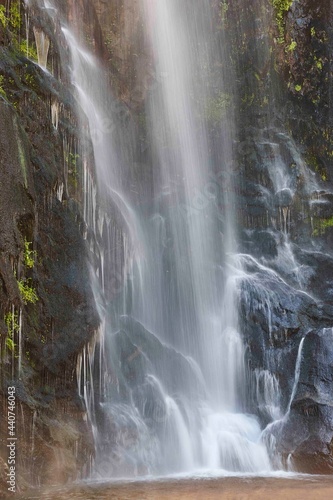 Waterfall detail in Galicia, Fervenza de Toxa. Ribeira Sacra. Spain photo
