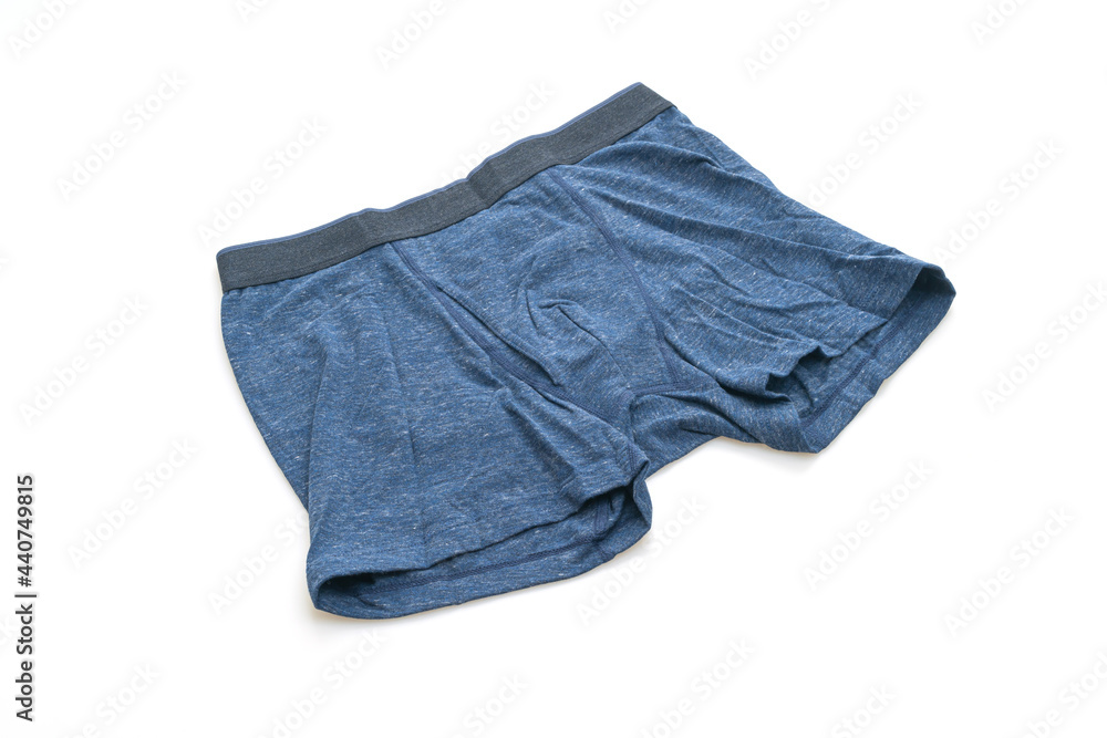 blue men underwear on white background blue men underwear on white background