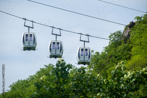 Cable cars at Matlock Bath, Derbyshire, UK