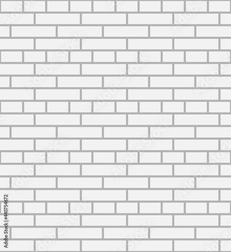 White brick wall texture. Seamless pattern