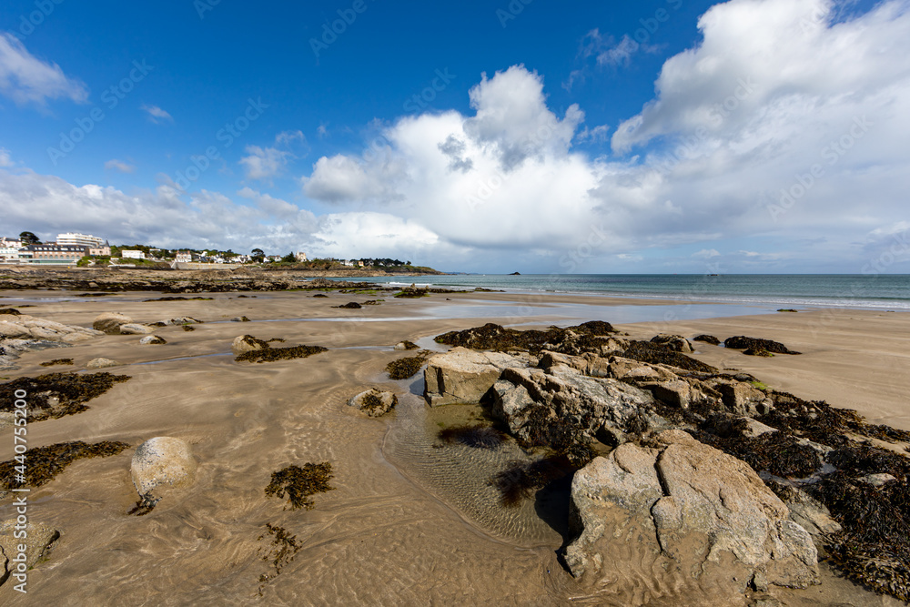 Beach of Saint-Quay-Portrieux, Cotes d'Armor, Brittany, France Beach of Saint-Quay-Portrieux, Cotes d'Armor, Brittany, France