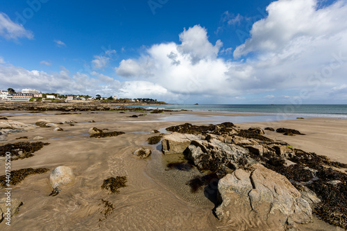 Beach of Saint-Quay-Portrieux, Cotes d'Armor, Brittany, France photo