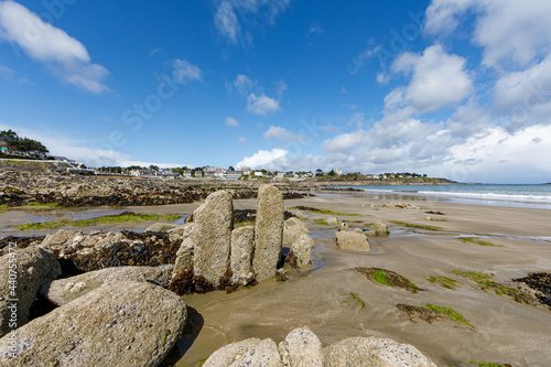 Beach of Saint-Quay-Portrieux, Cotes d'Armor, Brittany, France