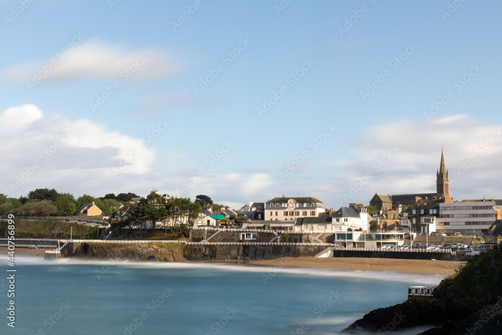 Saint-Quay-Portrieux waterfront (long exposure), Cotes d'Armor, Brittany, France