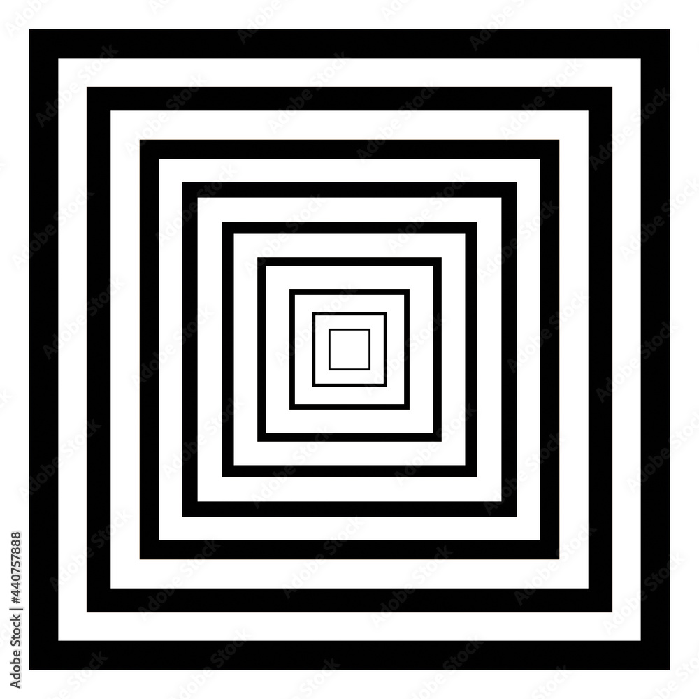 Abstract 3D Illustration of graphic Black and white background with optical illusion. Abstract 3D Illustration of graphic Black and white background with optical illusion.