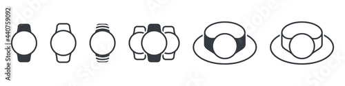 Vector gadgets set. Smart watch icons. Technology icons. High quality icons