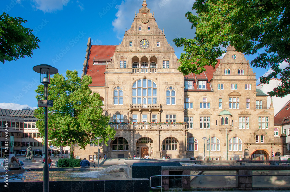 BIELEFELD, GERMANY. JUNE 12, 2021. The old City Hall