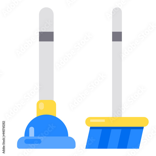 plunger flat icon