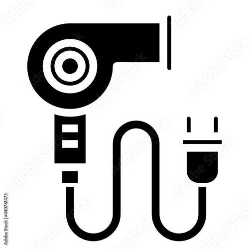 hairdryer glyph icon