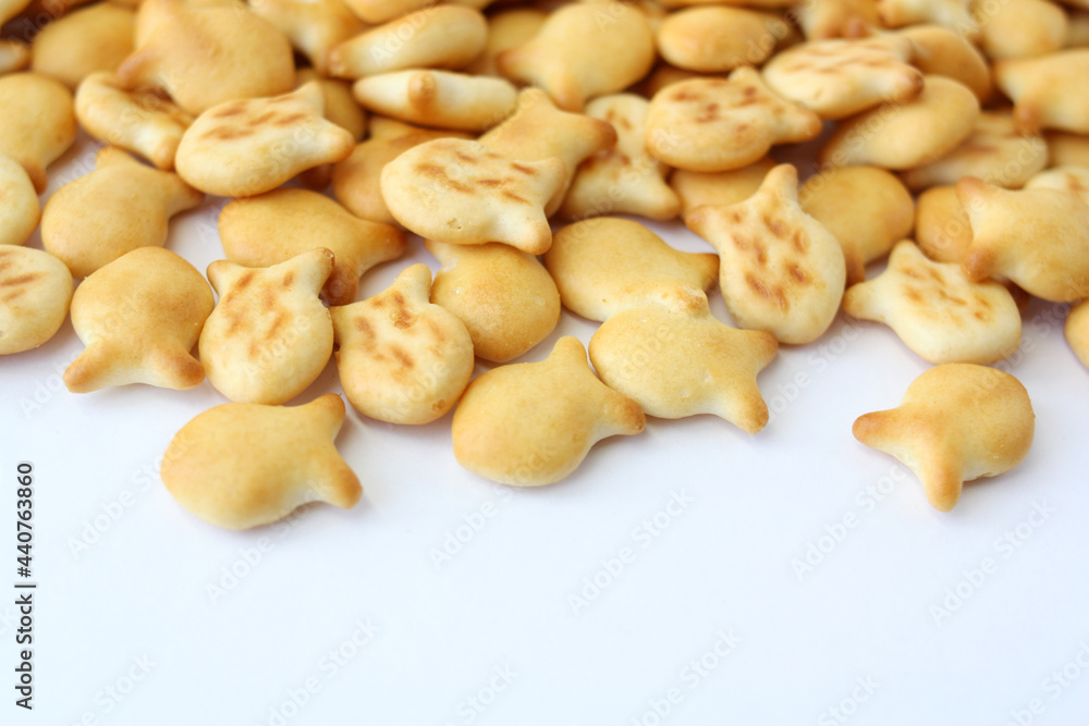 Pile of fish-shaped cookies. Baking as a background. Pile of fish-shaped cookies. Baking as a background.
