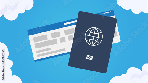 passport and plane tickets